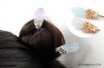 画像7: かんざし　原石　シリウスアメジスト　ゴールド　ヘアアクセサリー　花　2月誕生石　天然石　品番： 14115