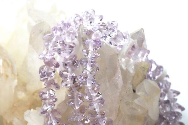 画像3: ブレス　ラベンダーアメジスト　ハートカット　6mm　高品質の輝き　透明度抜群　天然石　品番： 13886