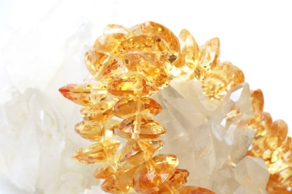 画像3: ブレス　シトリン　ハートカット　12mm　高品質の輝き　透明度抜群　天然石　品番： 13896