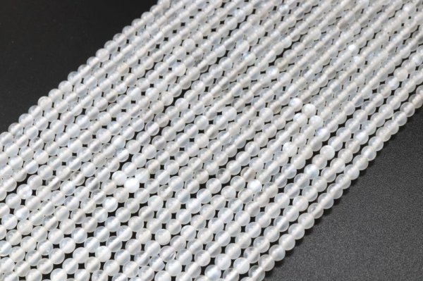 画像4: 連 ムーンストーン 丸 約3mm 人間の情緒 社交性 喜び 天然石 品番:13915