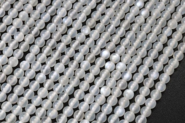 画像3: 連 ムーンストーン 丸 約3mm 人間の情緒 社交性 喜び 天然石 品番:13915