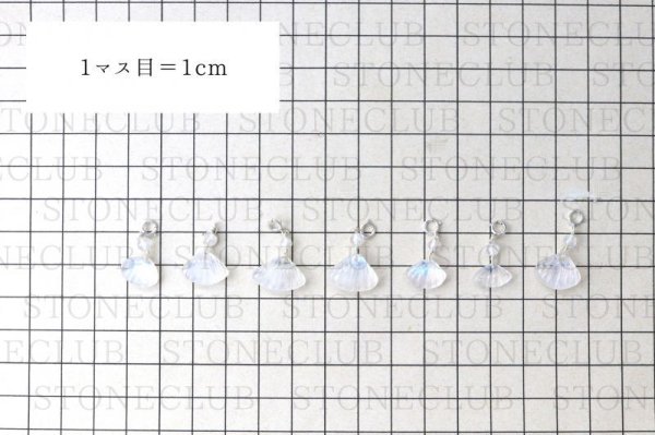 画像5: チャーム　ムーンストーン　貝　シルバー925　人間の情緒　社交性　喜び　パーツ　天然石　品番：13936