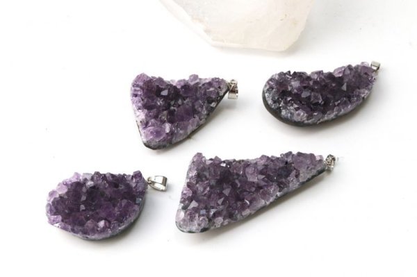 画像5: ペンダントトップ　アメジスト原石　シルバー　大　ウルグアイ、ブラジル産　品番： 13951