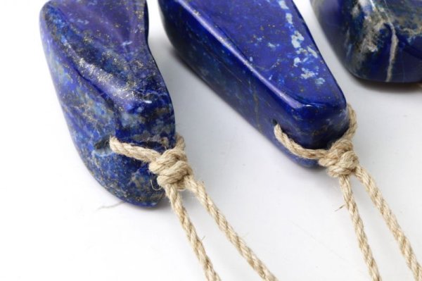 画像3: ネックレス　ラピスラズリ　大　紐付き　ライトブラウン　原石ペンダント　邪気を払う　天然石　※ポイント対象外　品番：13969