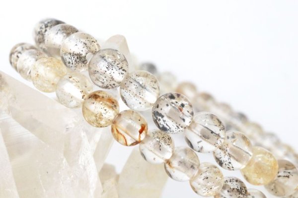 画像4: 【売切50%OFF（表示価格が割引後の金額）】ブレス　デンドライトスキャポライト　丸　約5mmから6mm　ブラジル産　自立　繁栄　癒し　天然石　品番：14051