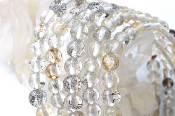 画像3: 【売切50%OFF（表示価格が割引後の金額）】ブレス　デンドライトスキャポライト　丸　約5mmから6mm　ブラジル産　自立　繁栄　癒し　天然石　品番：14051