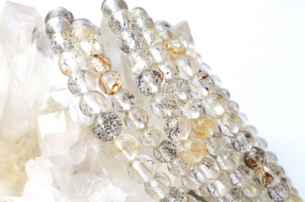 画像5: 【売切50%OFF（表示価格が割引後の金額）】ブレス　デンドライトスキャポライト　丸　約5mmから6mm　ブラジル産　自立　繁栄　癒し　天然石　品番：14051