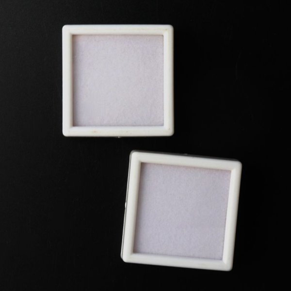 画像1: ルースケース　ホワイトカラー　WH　約4×4cm　10個セット　アクリル製　ディスプレイ　インテリア　品番： 14222
