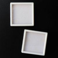ルースケース　ホワイトカラー　WH　約5×5cm　10個セット　アクリル製　ディスプレイ　インテリア　品番： 14223