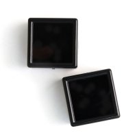 ルースケース　ブラックカラー　BK　約3×3cm　10個セット　アクリル製　ディスプレイ　インテリア　品番： 14224