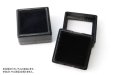 画像2: ルースケース　ブラックカラー　BK　約3×3cm　10個セット　アクリル製　ディスプレイ　インテリア　品番： 14224 (2)