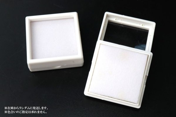 画像2: ルースケース　ホワイトカラー　WH　約5×5cm　10個セット　アクリル製　ディスプレイ　インテリア　品番： 14223