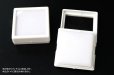 画像2: ルースケース　ホワイトカラー　WH　約4×4cm　10個セット　アクリル製　ディスプレイ　インテリア　品番： 14222 (2)