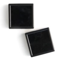ルースケース　ブラックカラー　BK　約4×4cm　10個セット　アクリル製　ディスプレイ　インテリア　品番： 14225