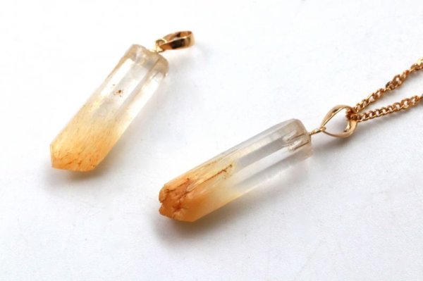 画像4: ペンダントトップ　マンゴークォーツ　ゴールド　GL　癒し　元気　生命力　活性化　天然石　ジュエリー　希少　レア　品番：14260