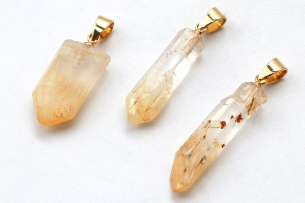 画像4: ペンダントトップ　マンゴークォーツ　ゴールド　GL　癒し　元気　生命力　活性化　天然石　ジュエリー　希少　レア　品番：14261