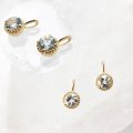 ペンダントトップ　バースデー　3月　アクアマリン　18金ゴールド　3mm　ブラジル産　天然石　ジュエリー　品番：14266