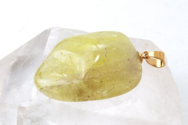 画像5: ペンダントトップ　レモンクォーツ　ゴールド　GL　ブラジル産　ヒーリング　活力　ジュエリー　天然石　品番： 14283