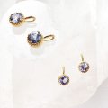 ペンダントトップ　バースデー　12月　タンザナイト　18金ゴールド　3mm　タンザニア産　天然石　ジュエリー　※ポイント対象外　品番：14290