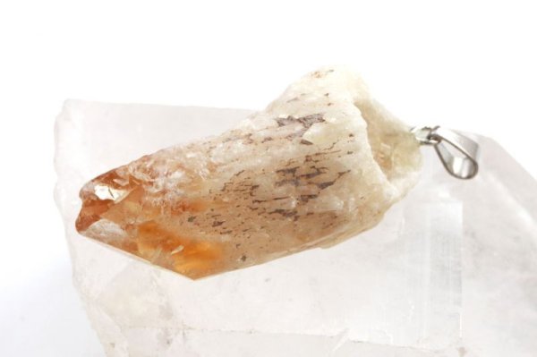 画像3: ペンダントトップ　シトリン　ステンレス　ブラジル産　幸運　金運　仕事運　ジュエリー　天然石　品番：14303