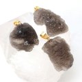 ペンダントトップ　アグニマ二タイト　ゴールド　GD　インドネシア産　勇気　回復　癒し　レア　スピリチュアルパワー　天然石　品番：14374