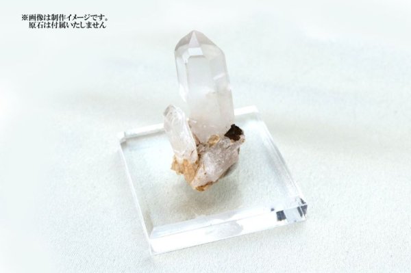 画像3: ディスプレイ　アクリル鉱物用台座　約5×5cm　1個　アクリル製　インテリア　スタンド　品番： 14433