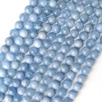連　アクアマリン　AA　丸　12mm　ブラジル産　藍玉　藍柱石　青　ブルー　3月　誕生石　天然石　品番： 14450