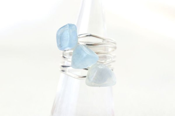 画像3: リング　指輪　アクアマリン　レギュラー　シルバー　SV　ブラジル産　日本製　生命　幸福　富　3月　誕生石　ジュエリー　天然石　品番：14473