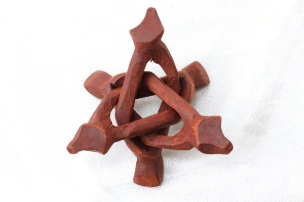 画像4: 龍爪　丸玉台　ウッド　ブラウン　小サイズ　約10cm　1個　丸玉台座　ディスプレイ　インテリア　品番：14506