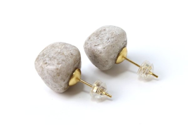 画像3: 【日本銘石】ピアス　宮崎ニニギ水晶　〈宮崎県〉　ゴールド　GD　日本製　厄除け　天孫降臨　浄化　品番：14541