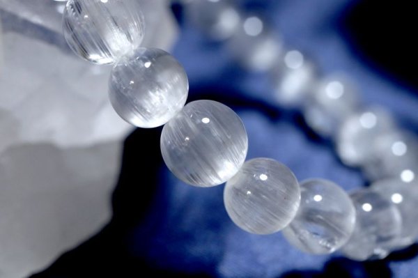 画像5: 【一点物】　ブレス　ニードルイントパーズ　丸　約8mm　ブラジル産　勇気　チャンス　夢を叶える　レア　希少　天然石　品番：14542