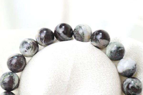 画像3: 【日本銘石】ブレス　大和吉野ユナカイト　〈奈良県〉　10mm　癒し　希望　前進　品番：12752