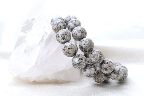 画像4: 【日本銘石】ブレス　熊野速玉石　〈和歌山県〉　丸　12mm　浄化　健康　品番：14625