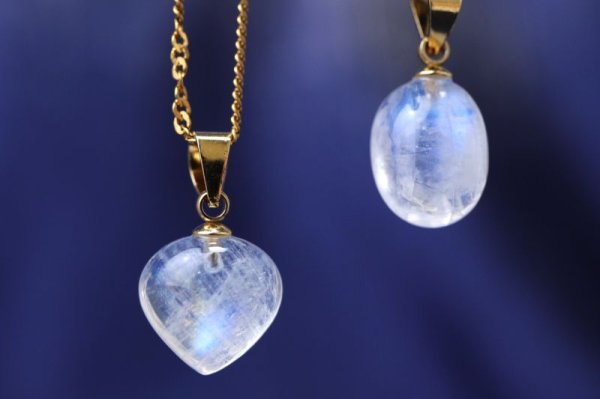 画像4: ペンダントトップ　ロイヤルブルームーンストーン　ゴールド　GL　スリランカ産　日本製　ジュエリー　天然石　品番：14965