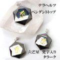 TOP　テラヘルツ　六芒星　梵字　タラーク　シルバー　SV　守護尊　健康　美容　ヒーリング　リラックス　天然石　品番：13842