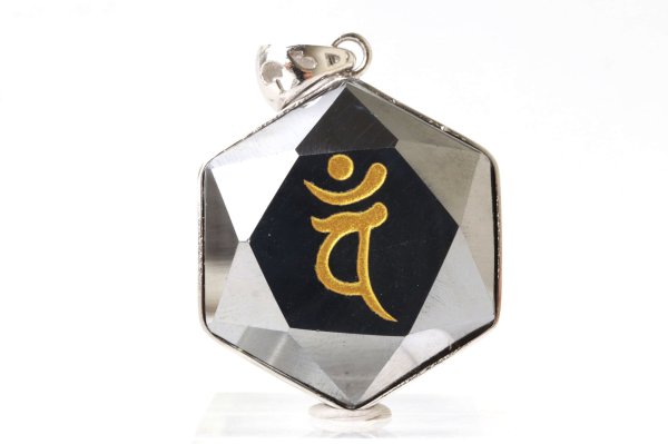 画像3: TOP　テラヘルツ　六芒星　梵字　バン　シルバー　SV　守護尊　健康　美容　ヒーリング　リラックス　天然石　品番：13839