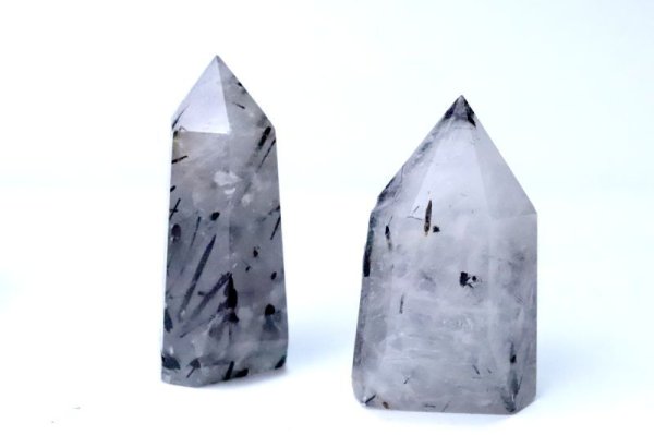 画像3: 六角柱　ブラックトルマリンインクォーツ　ブラジル産　ポイント　1個　希望　幸運　浄化　ヒーリング　オーナメント　天然石　品番： 4598