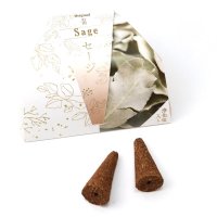お香　セージ　Sage　コーンタイプ　5本入り　日本製　オリジナル製品　浄化　尊敬　知恵　家族愛　品番：15054