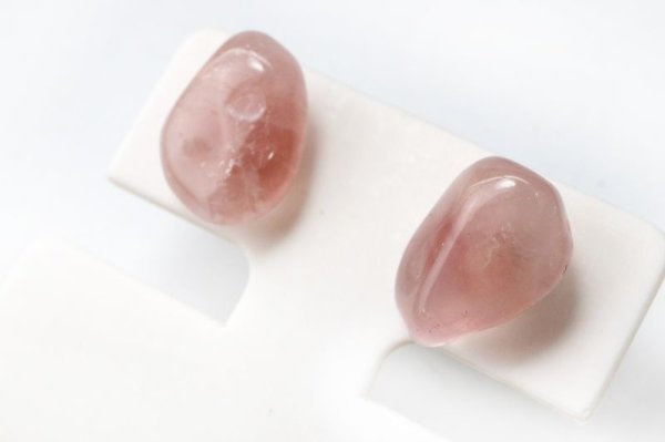 画像4: ピアス　ディープローズクォーツ　突き刺し型　ピンクゴールド　PG　マダガスカル産　日本製　美　優しさ　自己肯定　ジュエリー　天然石　品番： 15116