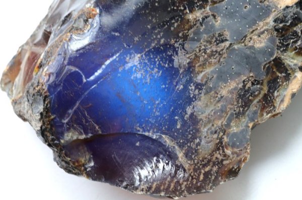 画像5: 原石　ブルーアンバー　スマトラ産　希少　変化　変容　置物　天然石　品番： 15133