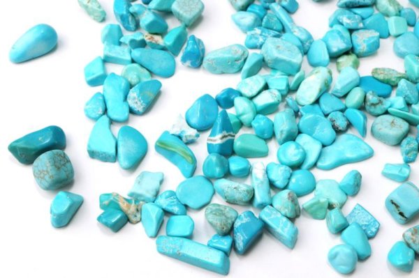 画像4: さざれ　ターコイズ　オリジナルパッケージ付　約100gパック　行動力　勇気　友情　お守り　浄化　天然石　※ポイント対象外　品番： 15212