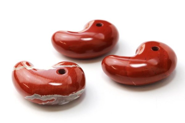 画像6: 【日本銘石】勾玉　佐渡赤玉石　〈新潟県〉　大　約30mm　活力　精神力　洞察力　品番：15218