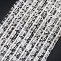連　クリスタル（水晶）　マニ車　約15x10mm　功徳　エネルギー　浄化　彫り物　天然石　品番： 15231