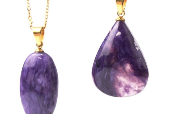 画像3: ペンダントトップ　チャロアイト　ゴールド　GD　ロシア産　日本製　意欲　活力　健康　サポート　ジュエリー　天然石　品番：15253