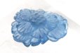 画像2: 天然石パーツ　アクアマリン　濃い色　花彫り　ブレス用　横穴　貫通穴　幸福　愛情　ブルー　ビーズ　彫刻パーツ　天然石　品番：15289 (2)