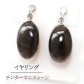 【自社製アクセサリー10点以上でクーポン使用後30％OFF対象商品（クーポン番号：AC30）】イヤリング　チンターマニストーン　クリップ式　シルバー　SV　アメリカ産　日本製　意識の変容　覚醒　ジュエリー　天然石　品番： 15316