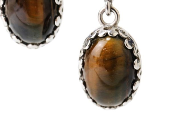 画像3: 【自社製アクセサリー10点以上でクーポン使用後30％OFF対象商品（クーポン番号：AC30）】ペンダントトップ　タイガーアイ　オーバル　約16×12mm　ステンレス　ナミビア産　日本製　金運　財運　仕事運　ジュエリー　天然石　品番：15357