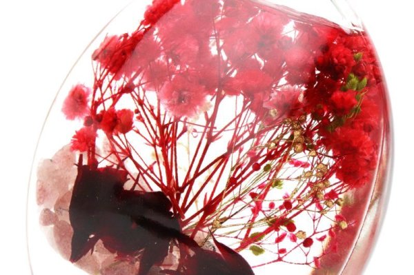 画像4: 【割引不可】【売り切れ御免】大特価！置物　ハーバリウム　ピクチャリウム　レッド　ストロベリークォーツ　ゴールド　GD　ギフトボックス付き　インテリア　天然石　※割引クーポン・ポイント付与対象外　品番：15424