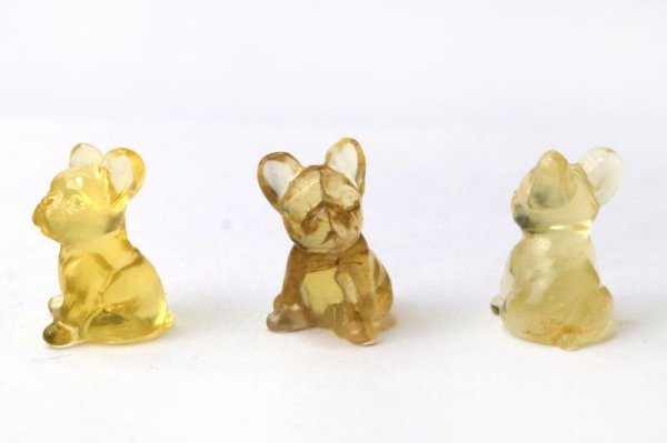 画像7: 置物　ミニ彫り物　フローライト　ブルドッグ　1個　忠義　邪気を払う　創造力　癒し　浄化　天然石　品番： 15466