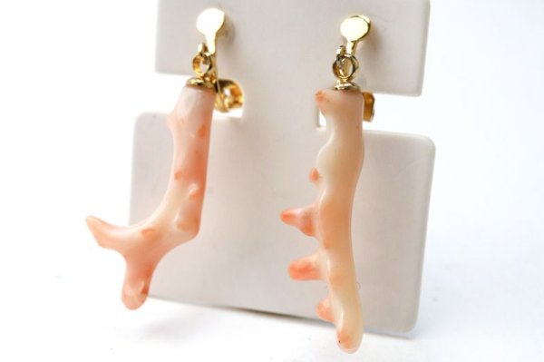 画像5: 【自社製アクセサリー10点以上でクーポン使用後30％OFF対象商品（クーポン番号：AC30）】イヤリング　天然桃珊瑚　サンゴ　クリップ式　ゴールド　GD　日本産　日本製　生命力　幸せ　対人運　ジュエリー　天然石　品番：15483